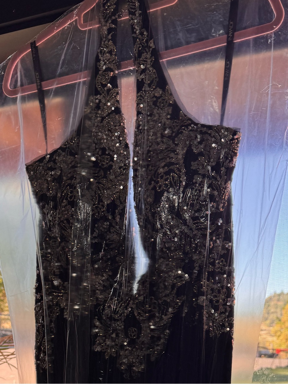 Jovani Black & Gold Embellished Evening Gown — Size 16 — New Without Tags - Picture 3 of 7